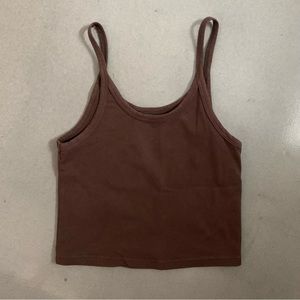 ARQ Crop Tank in Cocoa - Small